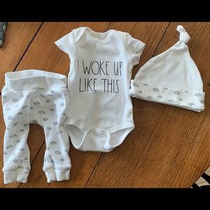 Rae Dunn 3 Piece Onesie